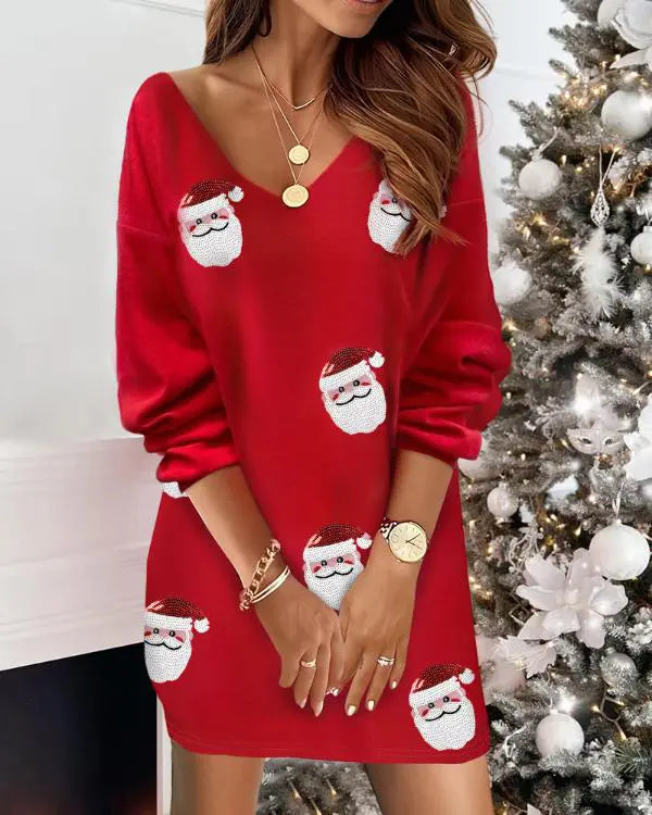 Keyhole Neck Eyelash Lace Patch Casual Dress
