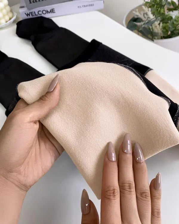 ShapeLift Transparent Butt Lifting Tight Fleece Lined Tummy Control Thick High Waist Elasticity Thermal Pantyhose Warm Leggings