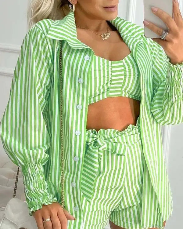 Striped Crop Top