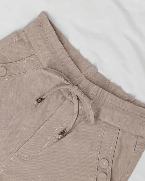 Fleece Lined Joggers with Pockets Drawstring High Waisted Thermal Winter Warm Pants
