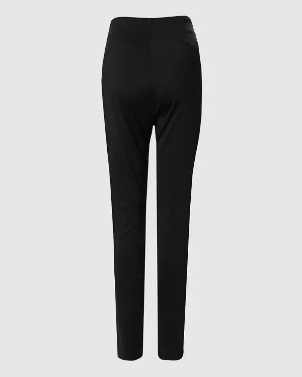 Button Decor High Waist Butt Lift Skinny Pants