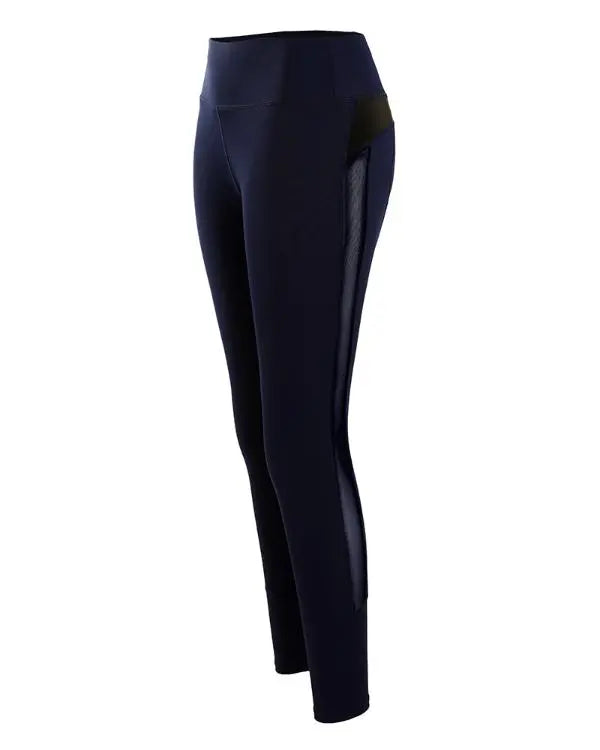 Sheer Mesh High Waist Tummy Control Butt Lift Elasticity Sporty Leggings Causal Active Pants