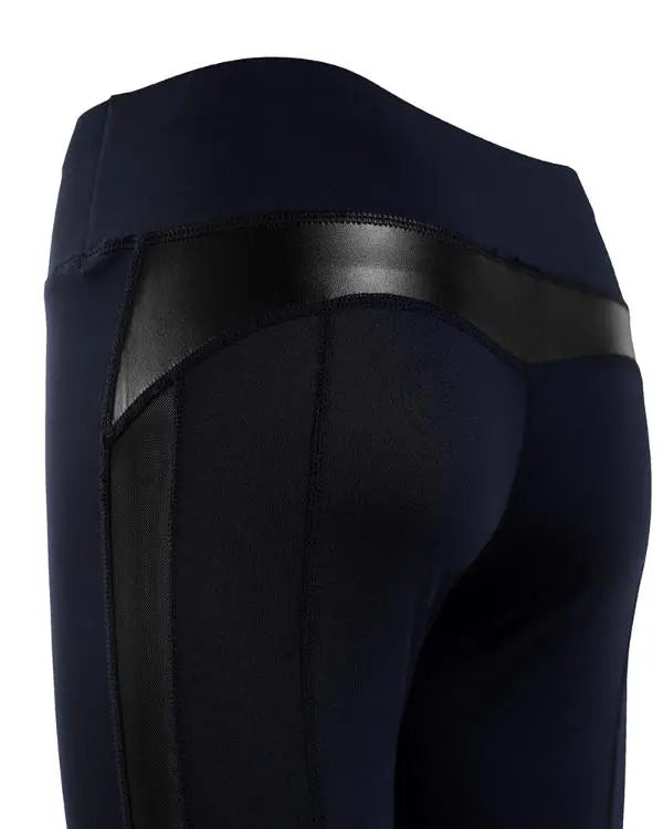Sheer Mesh High Waist Tummy Control Butt Lift Elasticity Sporty Leggings Causal Active Pants