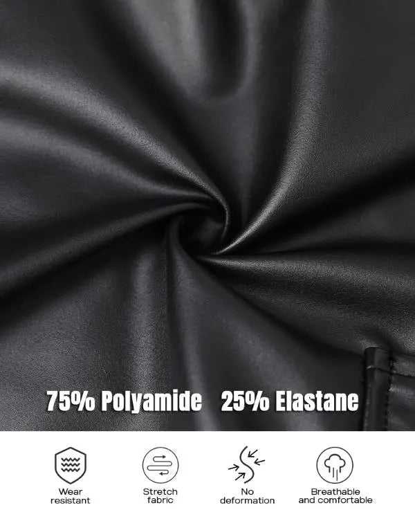 Leather Pants for Women High Waist Cargo Pockets Stretch Pants Leather Leggings