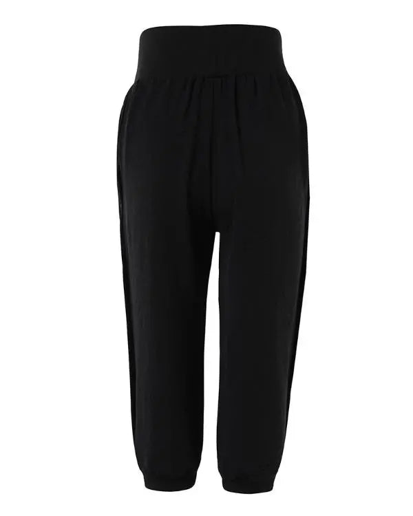 High Waist Buttoned Cuffed Pants