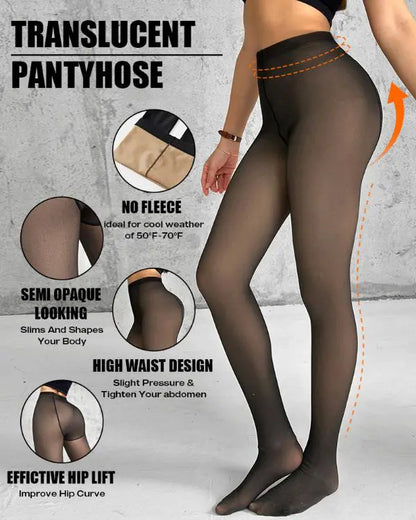 ShapeLift 2 Piece No Fleece Lined Magic Tummy Control Leggings High Waisted Tight Pants 3 Shades (Size Regular/Large)