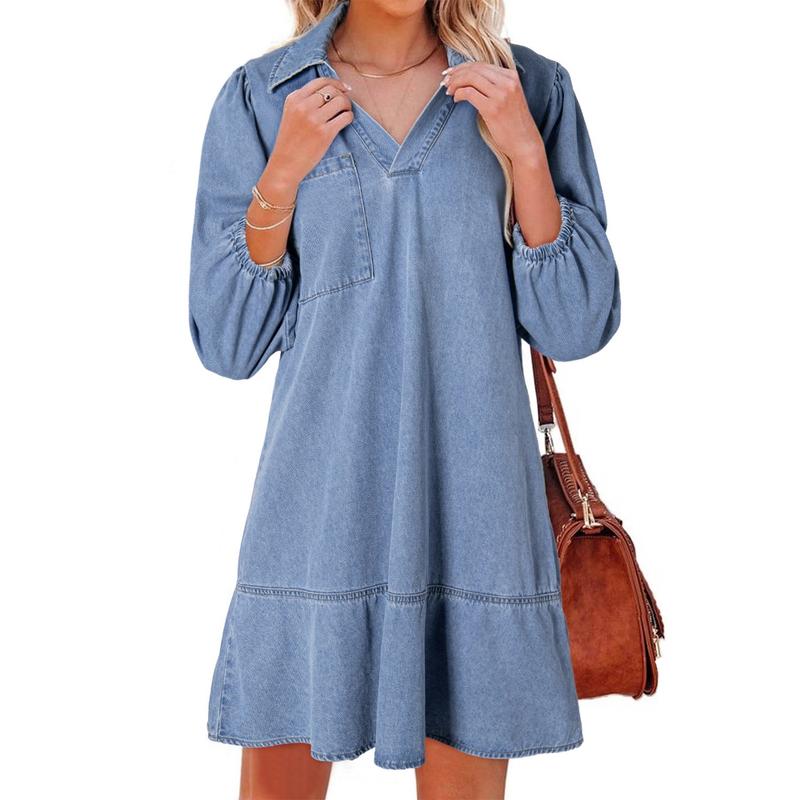 2025 Fall Casual Jean Denim Dress
