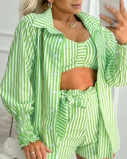 Striped Crop Top