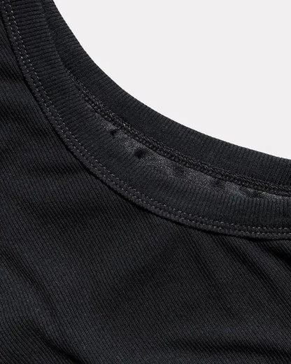 Glitter Lurex Allover Sequin O-Neck Sleeveless Slim Fit Tank Casual Tee