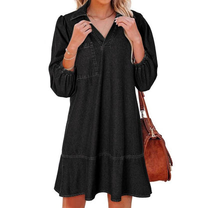 2025 Fall Casual Jean Denim Dress