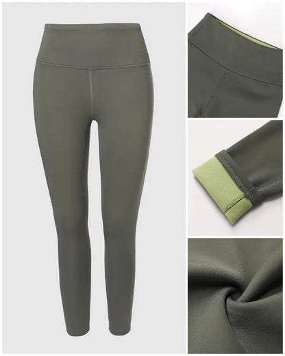 ShapeLift Fleece Lined Active Pants Thick Soft Tummy Control Termal Warm Winter Shaping Pants