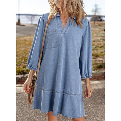 2025 Fall Casual Jean Denim Dress