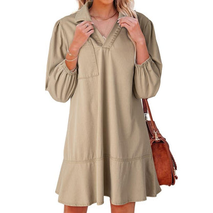 2025 Fall Casual Jean Denim Dress