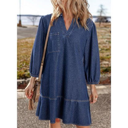 2025 Fall Casual Jean Denim Dress