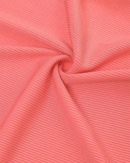 Long Sleeve T Shirts Button Down Slim Fit Tops Crewneck Ribbed Top