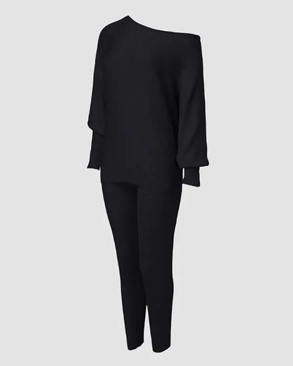 2 Piece Lounge Outfit Long Sleeve Pullover Tops Drawstring High Waisted Pants Set Tracksuit